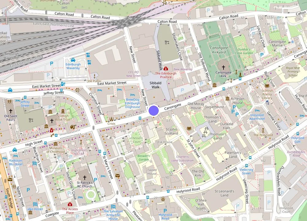 Map: Aparthotel Adagio Edinburgh Royal Mile